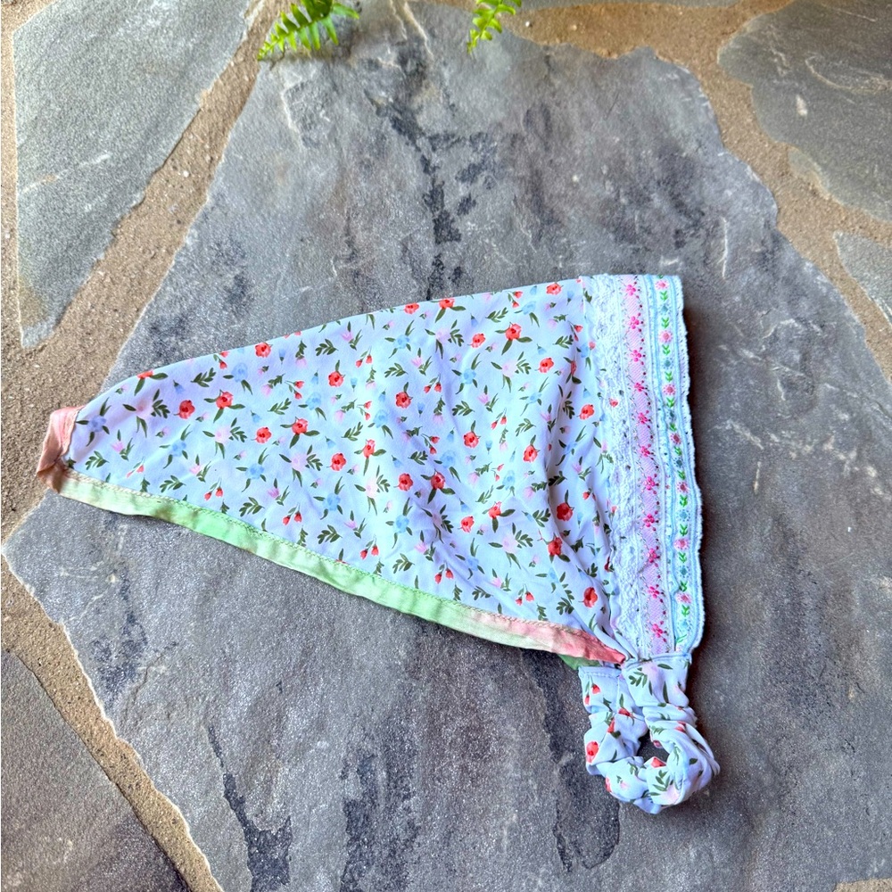 New 🌟Curried Myrrh Crochet-Trimmed Kerchief Headband